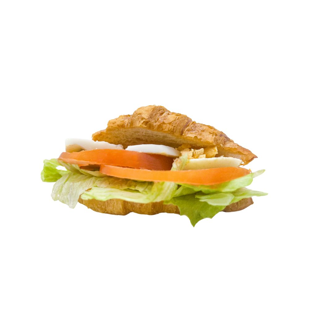 Croissant Aguacate, Huevo duro y Tomate